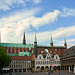 Am Markt in Lübeck mit Rathaus und Marienkirche (3xPiP)