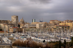 Marseille - Le Vieux Port depuis Saint-Victor