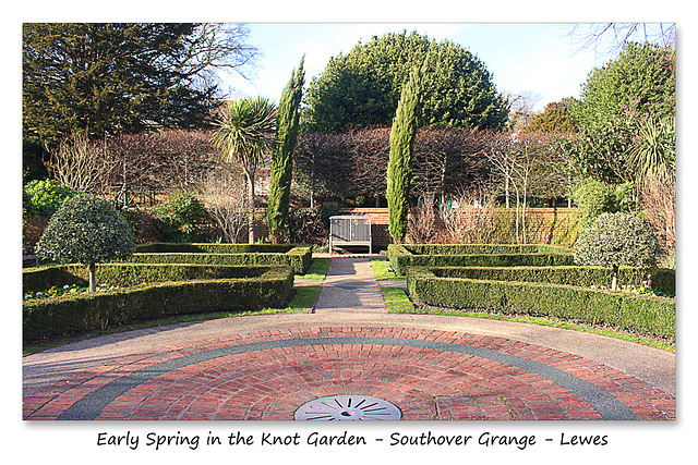 The Knot Garden - Southover Grange Gardens - Lewes - 3.3.2016