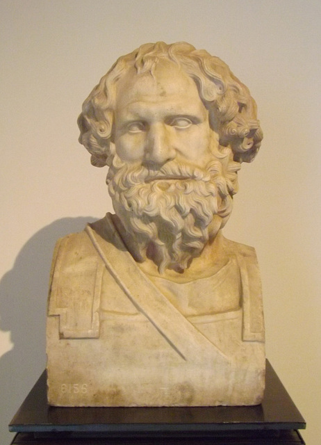 Herm of Archidamus III from the Villa dei Papiri in the Naples Archaeological Museum, June 2013