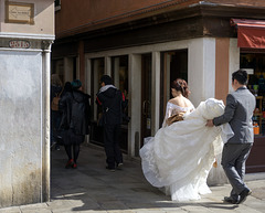 Bride on the street
