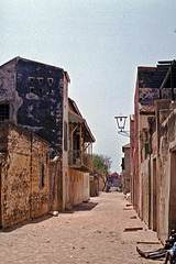 Die Wand auf der Île de Gorée