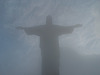 Corcovado - Cristo, im Nebel und Wolken verhüllt
