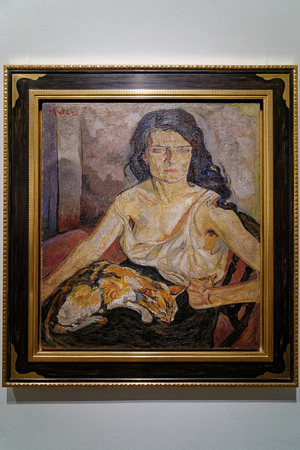 "Femme avec un chat" (Mela Muter - vers 1918-1921)