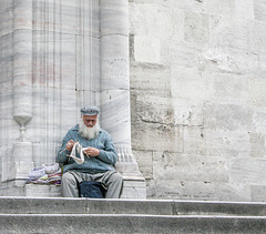 le gardien de la mosquée...Istambul