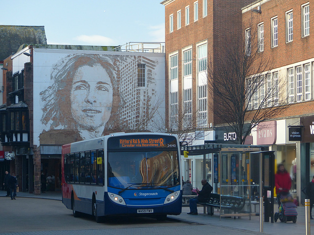 Stagecoach 24140 in Exeter - 2 February 2018
