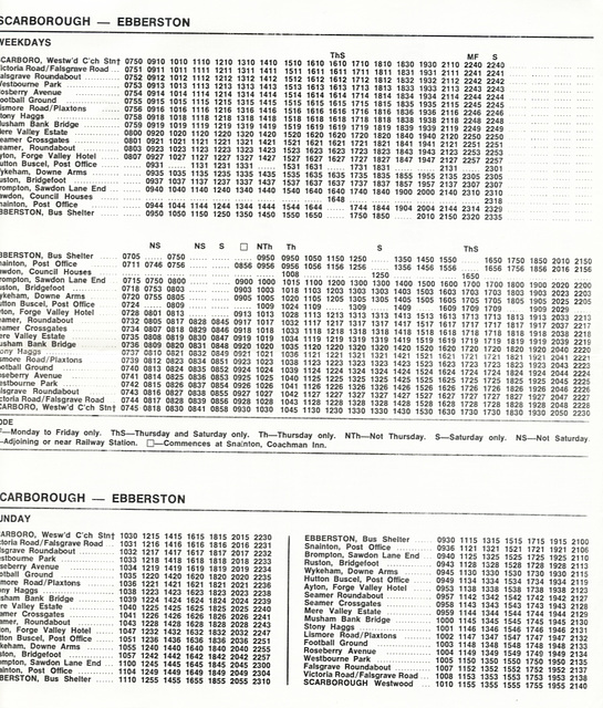 Hardwick's timetable April 1978 page 2