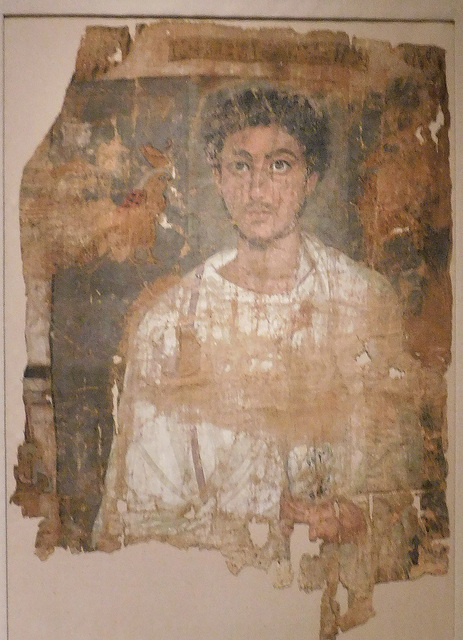 Fragmentary Shroud with a Bearded Young Man in the Metropolitan Museum of Art, September 2018