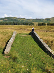 One of the many bridges built by General Wade in the early 1730s for his road linking Ruthven Barracks in the east to Fort Augustus at the south end of Loch Ness, across the remote Monadhliath mountains. In this case the River Spey has moved its course, l