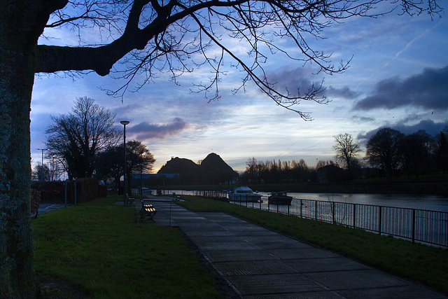 Dumbarton Quay and the River Leven at Dawn