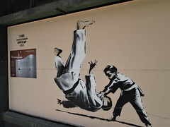 Reproduction of Banksy's work.