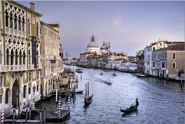 The Grand Canal, Venice, from Academia Bridge