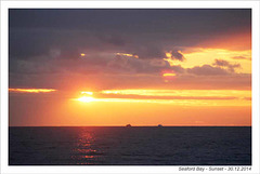Sunset - Seaford Bay - 30.12.2014