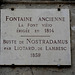 Saint Remy de Provence- Nostradamus Fountain Sign