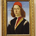 Portrait of a Young Man by Botticelli in the Louvre, June 2014