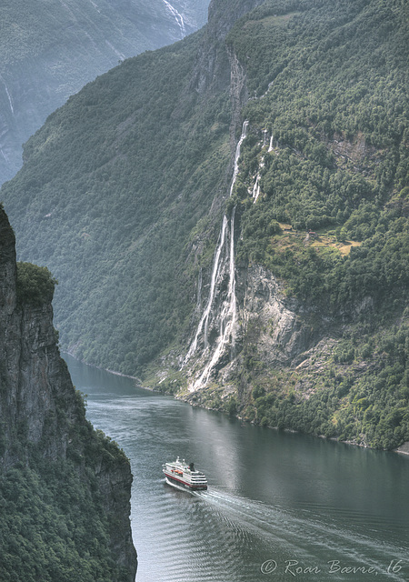 The seven sisters in Geiranger.