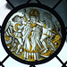 The Martyrdom of St. Leger Stained Glass Roundel in the Cloisters, June 2011