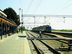 Train entering in the station