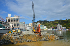 Okpo waterfront construction work