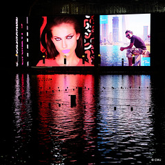 Advertising b y The Dubai Fountain Pond