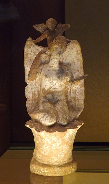 Aphrodite and Eros Terracotta Figurine in the Louvre, June 2013