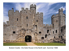 Bodiam Castle - the Gate House in the North wall - Summer 1998