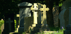 Light And Shadows At Preston Cemetery, North Tyneside