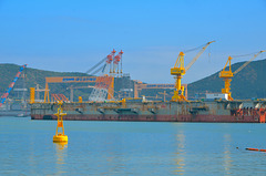DSME ship building yard
