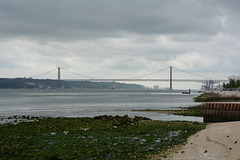 Lisbon, The Bridge of 25 April across Tagus River