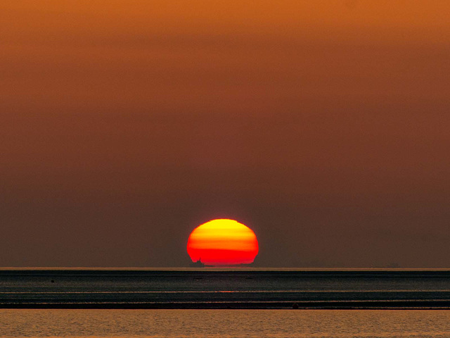 Stages of the sunset at West Kirby 18-5-2018