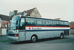 Travellers Coach Company K30 TCC at The Riverside Hotel in Mildenhall – Nov 1994 (247-1)