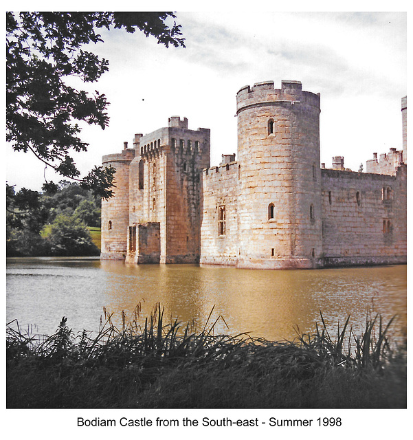 Bodiam Castle from the South-east - Summer 1998