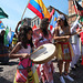 Ethnic instruments accompanied the parade