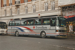 Travellers Coach Company H434 GVL in Central London – 28 Jan 1996 (297-33)