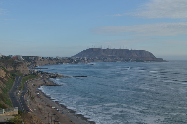 Peru, Costa Verde de Lima and Morro Solar Mountain