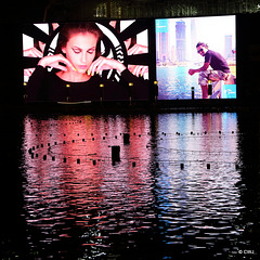 Advertising b y The Dubai Fountain Pond