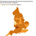 cvd - England vax rate map, 27th Jan 2021
