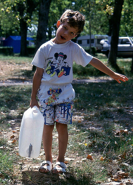 Kinderarbeit, Campingferien 1992 in Pacengo am Garadasee