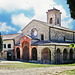 Pennabilli (RN). Loc: Maciano; Convento di Santa Maria dell'Oliva (1529).  -  Marecchia river valley; Maciano's village. "Holy Mary of the Olive" monastry, founded in 1529 A.D.