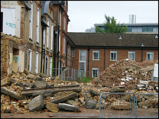 Acland demolition site
