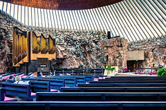 Inside Temppeliaukion Kirkko