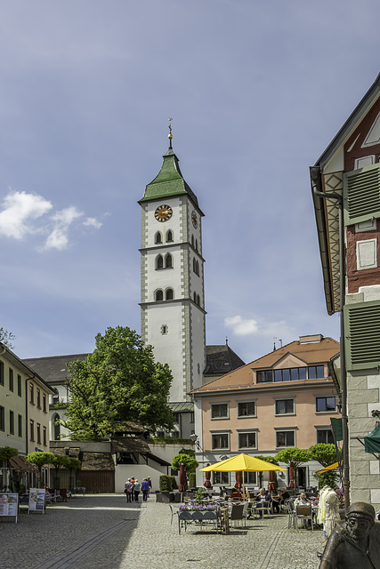 Wangen im Allgäu, Blick zur St. Martinskirche