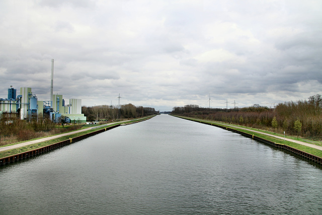 Blick auf den Datteln-Hamm-Kanal (Lünen-Lippholthausen) / 16.03.2019