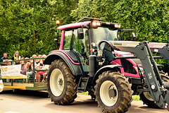 Nice pink tractor.