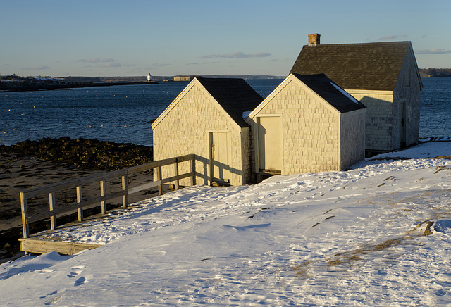 Fish Houses in winter