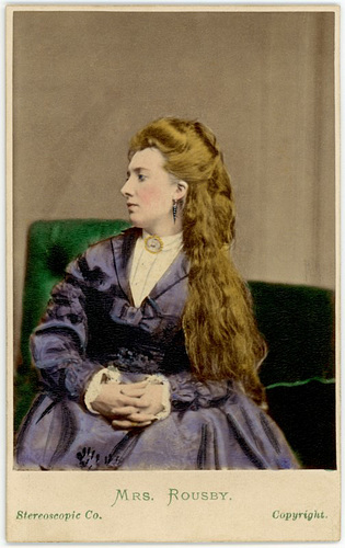 Clara Rousby, British Stage Actress, ca. 1870s