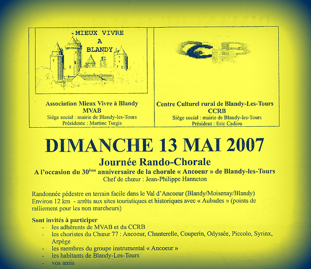 Rando-chorale le 13 mai 2007