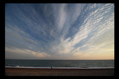 A first view of the sky and sea - Seaford Bay - 17.7.2015