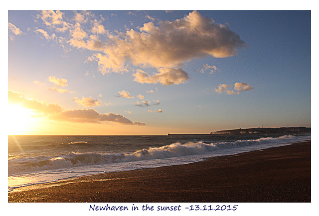 Newhaven in the sunset - 13.11.2015