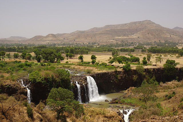 Blue Nil Falls in the dry season